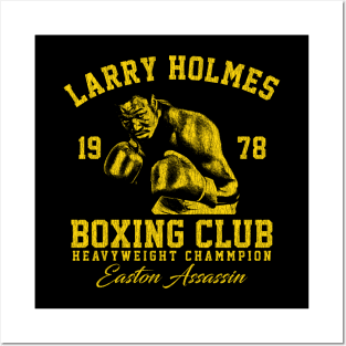 Boxing Club Larry Holmes Golden Posters and Art